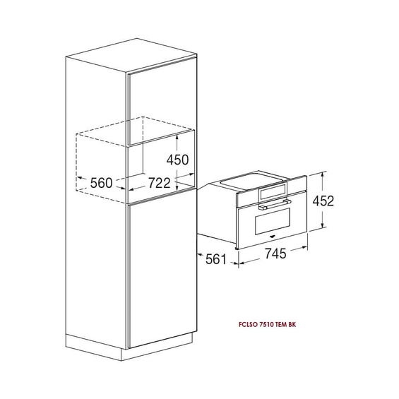 Piekarnik Fulgor Milano FCLSO 7510 TEM BK