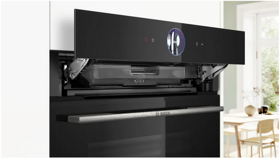 Piekarnik do zabudowy z funkcją pary Bosch HSG7361B1 czarny