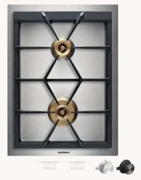 Płyta gazowa Gaggenau VG425215 CKG420000 stalowa rama czarne pokrętła