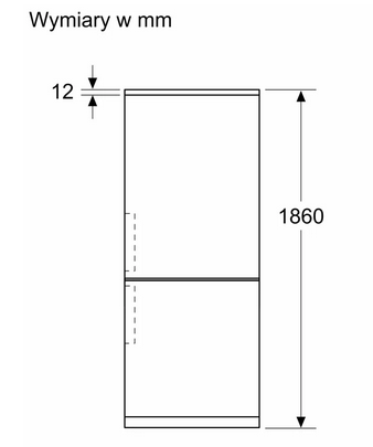 Lodówka z dolnym zamrażalnikiem wolnostojąca Siemens KG36NXXBF
