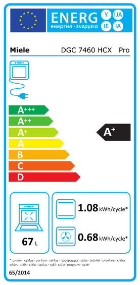 Bezuchwytowy piekarnik parowy, z połączeniem sieciowym + HydroClean. Miele ArtLine ObsidianBlack DGC 7460 HCX Pro 12100200