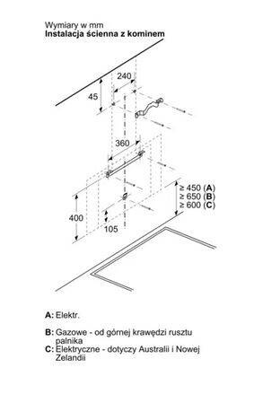Okap naścienny Siemens LC81KAN20 80cm
