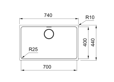 Zlewozmywak Mythos MYX 110-70 122.0624.557