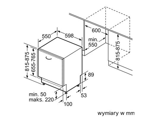 Zmywarka do zabudowy w pełni zaintegrowana Siemens SN75ZX16CE 60 cm