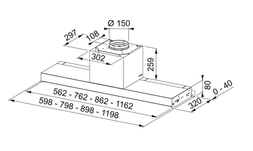 Okap Franke FSAS A90 BK/XS 305.0657.263